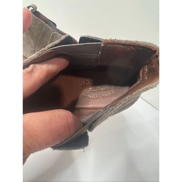 Kork-Ease Suede Ankle Boots Brown Taupe Gray Sz 10M - Picture 4 of 8